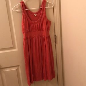 coral summer dress